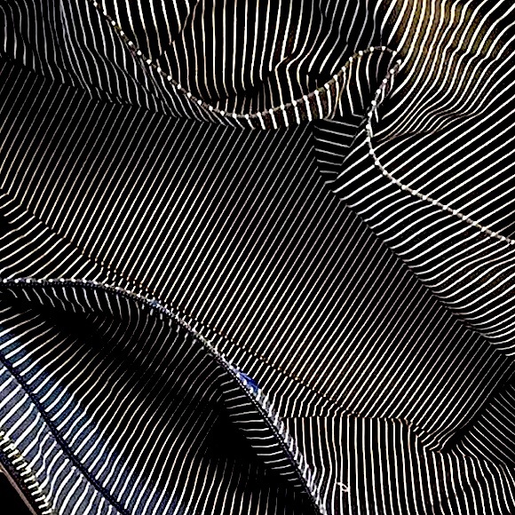 BURBERRY Denim Shoulder Bag Brown Leather Top Zip Closure Blue Label RARE - Picture 14 of 17